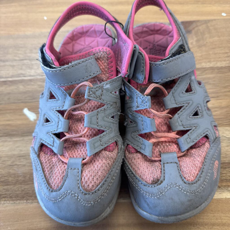 The North Face - Kids Sandals - MSRP $80: Grey/Pink-children-13T