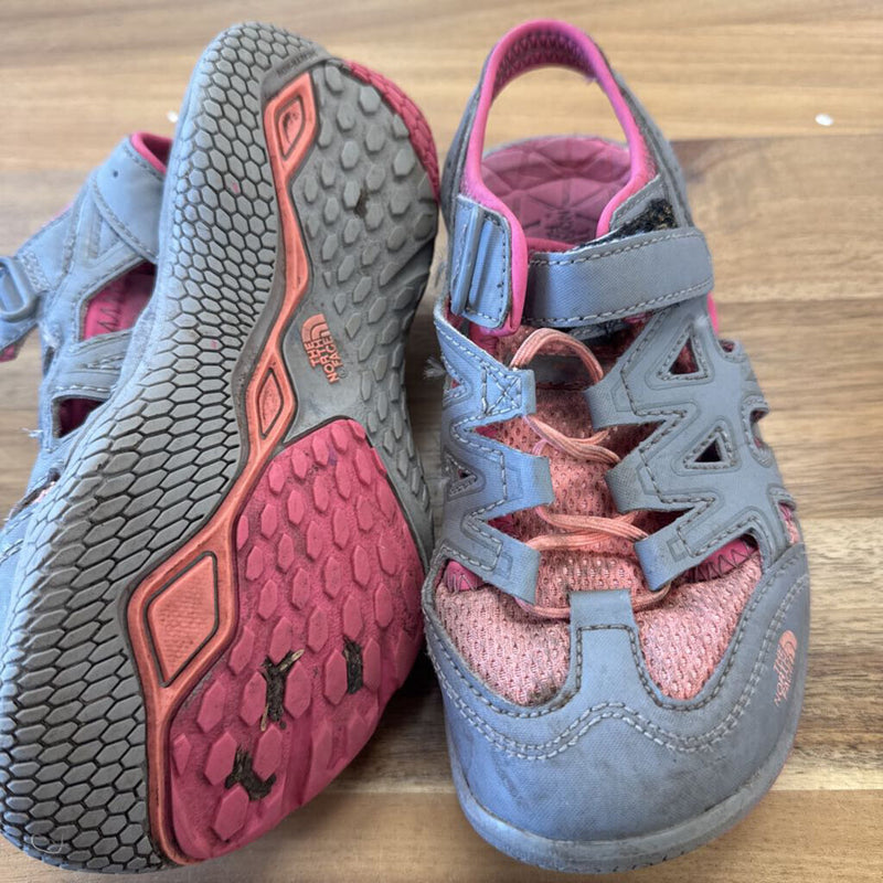 The North Face - Kids Sandals - MSRP $80: Grey/Pink-children-13T