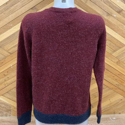 Ellen Tracy - Women's Alpaca-Blend Sweater: Burgundy/Navy-women-MD