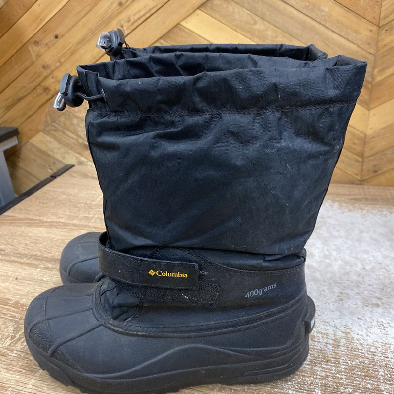 Columbia - Youth Powderbug winter boots - MSRP $80: Black -children-6Y