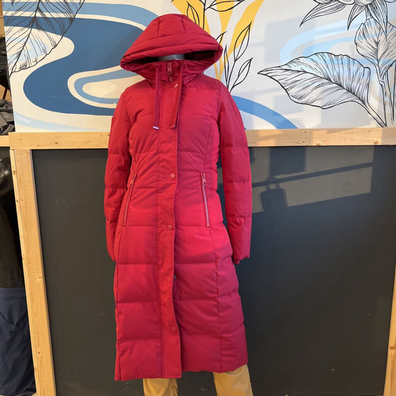 Simons - Winter Parka Down Filled - MSRP $195 : Red -women-XS