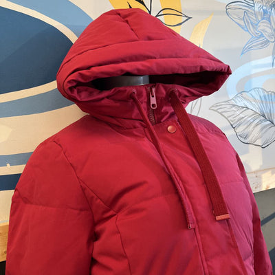 Simons - Winter Parka Down Filled - MSRP $195 : Red -women-XS