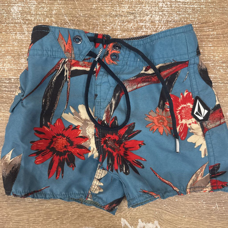 Volcom Mod-Tech Swim Trunks 2T: Blue-children-2T