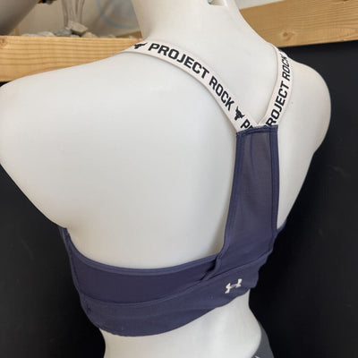 Under Armour - Women's Project Rock Sports Bra - MSRP comp $70: Purple-women-LG