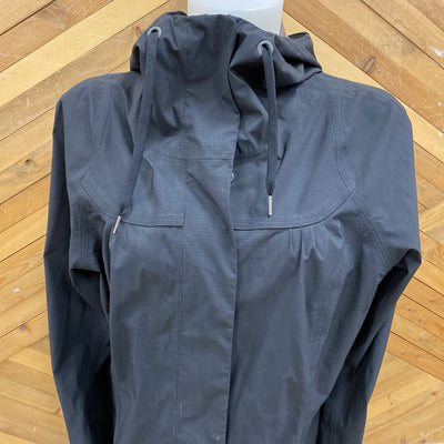 MEC - Women's EcoStorm Long Rain Jacket - MSRP $220: Black-women-LG