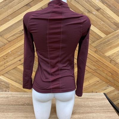 Wedze - Women's Ski Baselayer Top BL 500 - MSRP $25: Maroon-women-XS