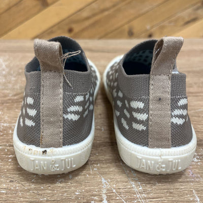 Jan & Jul - Kids' Slip-On Knit Shoes - MSRP $29: Brown/White/Cream-children-13