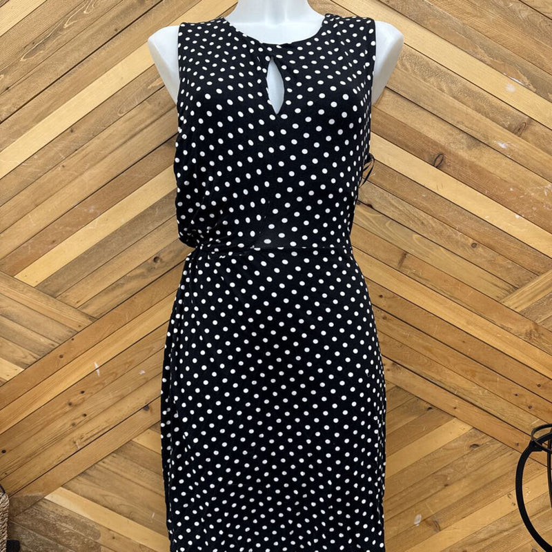 Point Zero - Polka Dot Dress - MSRP comp $95: Black/White-women-LG