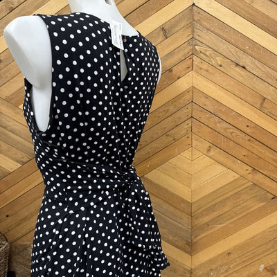 Point Zero - Polka Dot Dress - MSRP comp $95: Black/White-women-LG