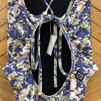 Jolyn - Women's Swimsuit - MSRP $94: Purple/Yellow-women-