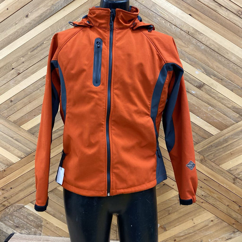 Stormtech- Performance soft shell jacket- MSRP $120 : Orange Grey -men-LG