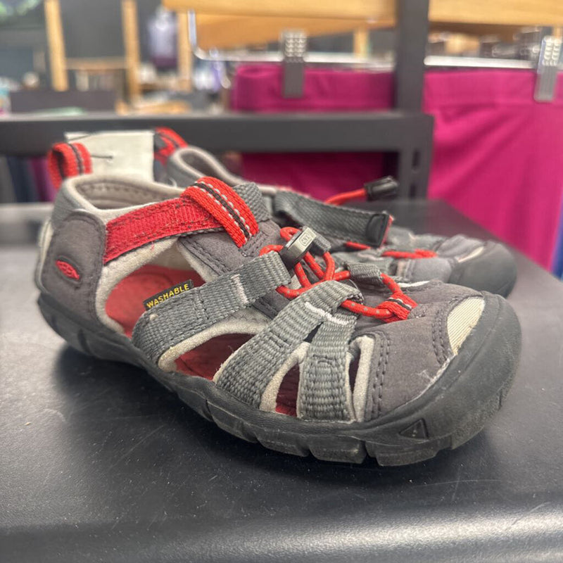 Keen- toddler sandals : Grey Red -children-10T