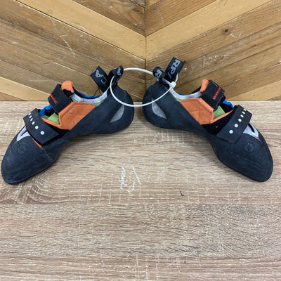 Scarpa - Boostic Climbing Shoes - MSRP $250: Black/Orange/Green/Blue/Grey-unisex-39.5