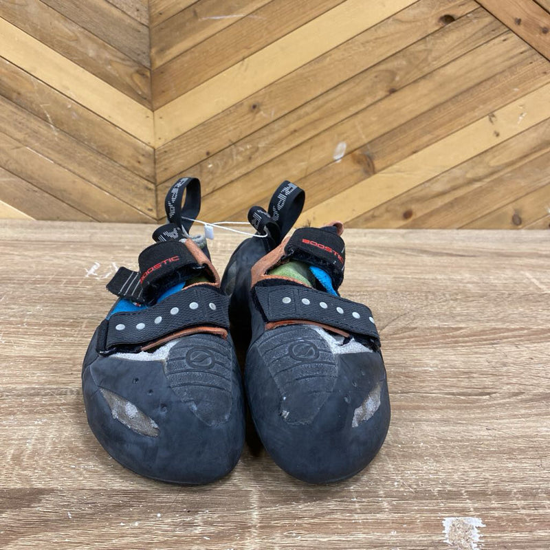 Scarpa - Boostic Climbing Shoes - MSRP $250: Black/Orange/Green/Blue/Grey-unisex-39.5