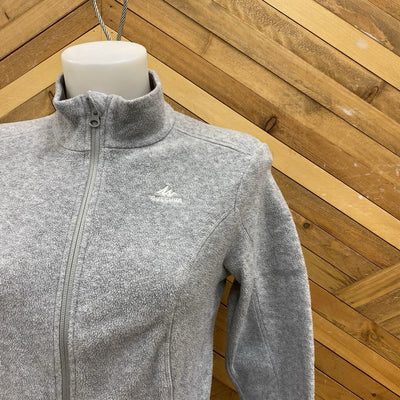 Quechua - Women's Full-Zip Fleece Jacket - MSRP $25: Grey-women-XS