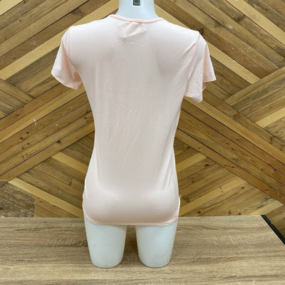 Domyos - Women's Quick-Dry Active T-Shirt - MSRP $20: Peach/Orange-women-SM