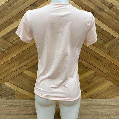 Domyos - Women's Quick-Dry Active T-Shirt - MSRP $20: Peach/Orange-women-SM