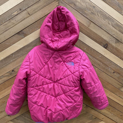 The North Face - Kids Reversible Puffer Jacket - MSRP $130: Pink/Purple-children-