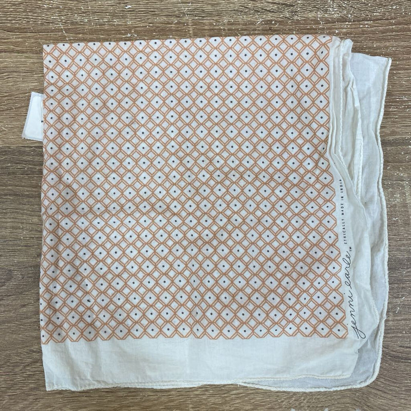 Jenni Earle - Handkerchief : White/Orange-women-