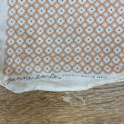 Jenni Earle - Handkerchief : White/Orange-women-