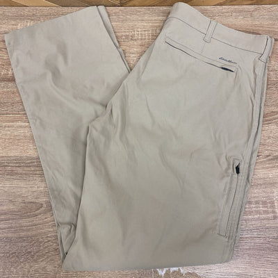 Eddie Bauer - Men's Travex Pants - MSRP $120: Brown/Tan-men-36/34