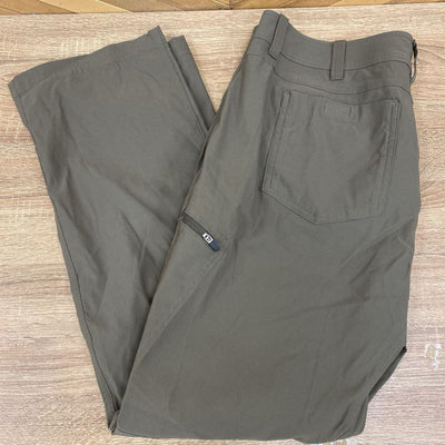 Eddie Bauer - Men's First Ascent Hike/Trail Pants - MSRP $119: Brown/Khaki-men-36x32