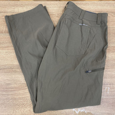 Eddie Bauer - Men's First Ascent Hike/Trail Pants - MSRP $119: Brown/Khaki-men-36x32