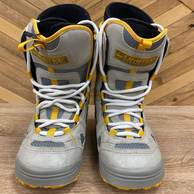 Limited LTD - lace up snowboard boots : Grey Yellow -unisex-6