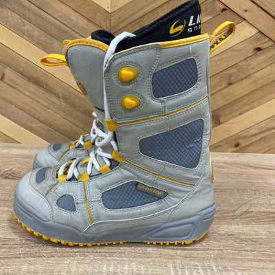 Limited LTD - lace up snowboard boots : Grey Yellow -unisex-6