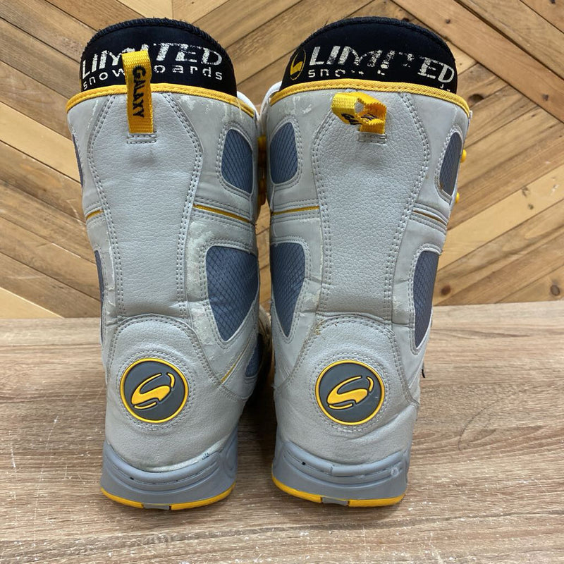 Limited LTD - lace up snowboard boots : Grey Yellow -unisex-6