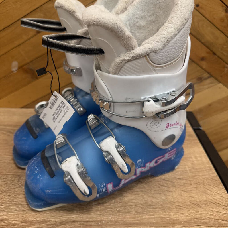 Lange - Kids Starlet RSJ 50 Downhill Ski Boots - MSRP $180: White/Blue-children-17/18.5