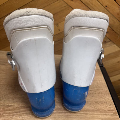 Lange - Kids Starlet RSJ 50 Downhill Ski Boots - MSRP $180: White/Blue-children-17/18.5