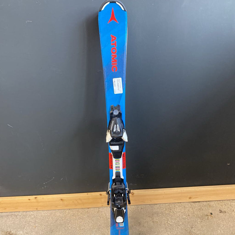 Atomic- VantageJR skis with ezy trak bindings: Blue -children-100