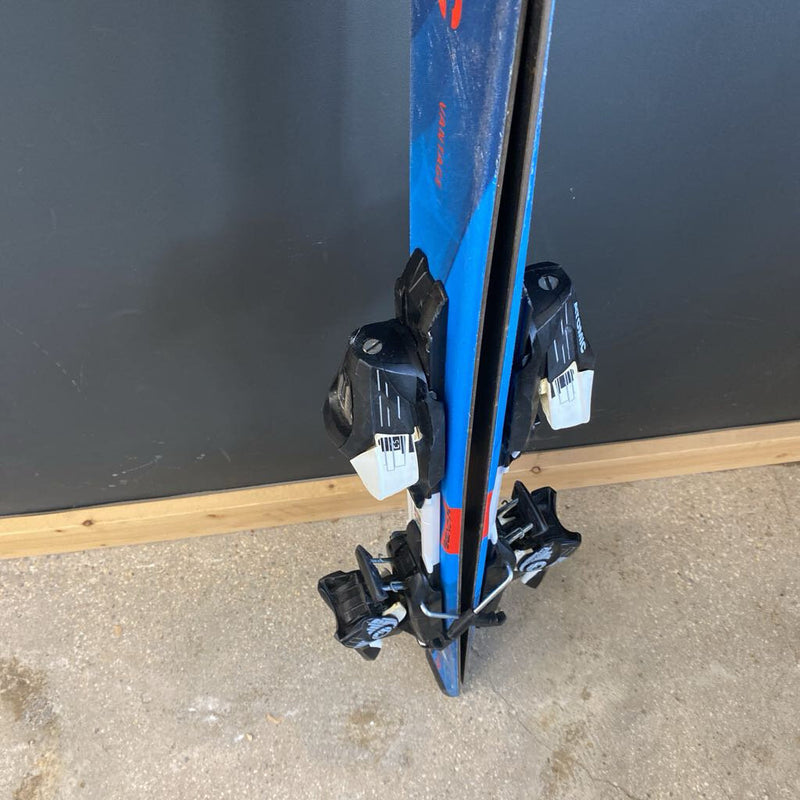 Atomic- VantageJR skis with ezy trak bindings: Blue -children-100