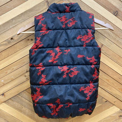 Puma- Youth insualted puffer vest : Black Red -children-4T