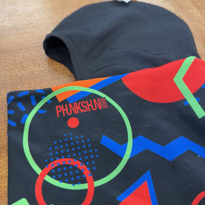 Phunkshun Wear - Kids' Balaclava - MSRP $41: Black/Multi-children-