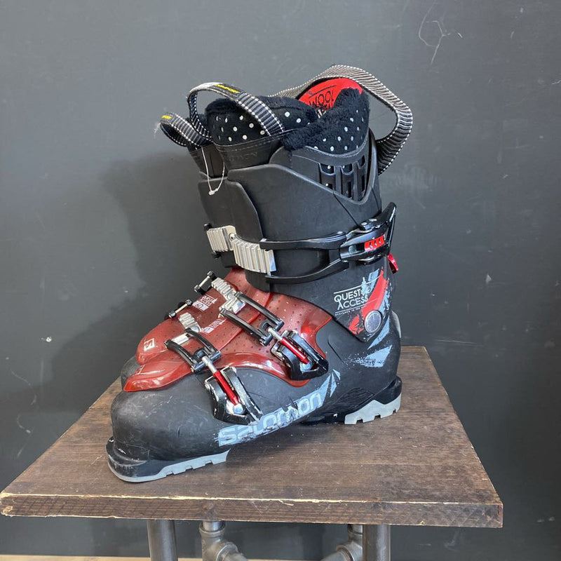 Salomon - Quest Access 60 Downhill Ski Boots: Black Red -unisex-27