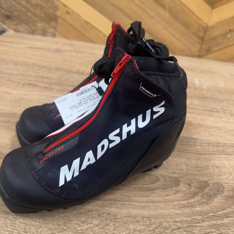 Madshus - Kids Raceline Jr XC Ski Boots - NNN - MSRP $130: black red-children-32