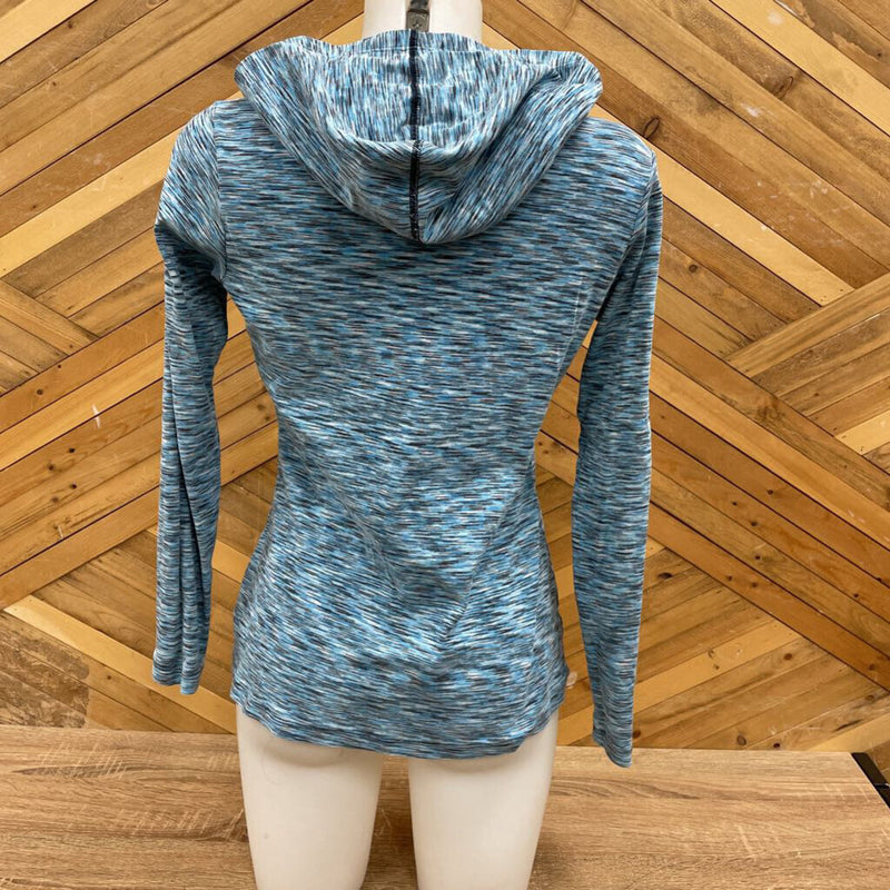 Columbia - Hooded Longsleeve - MSRP $48: Blue/White/Brown-women-