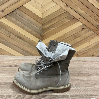 Timberland - Women's Mid lace Boots - MSRP $160: Beige-women-