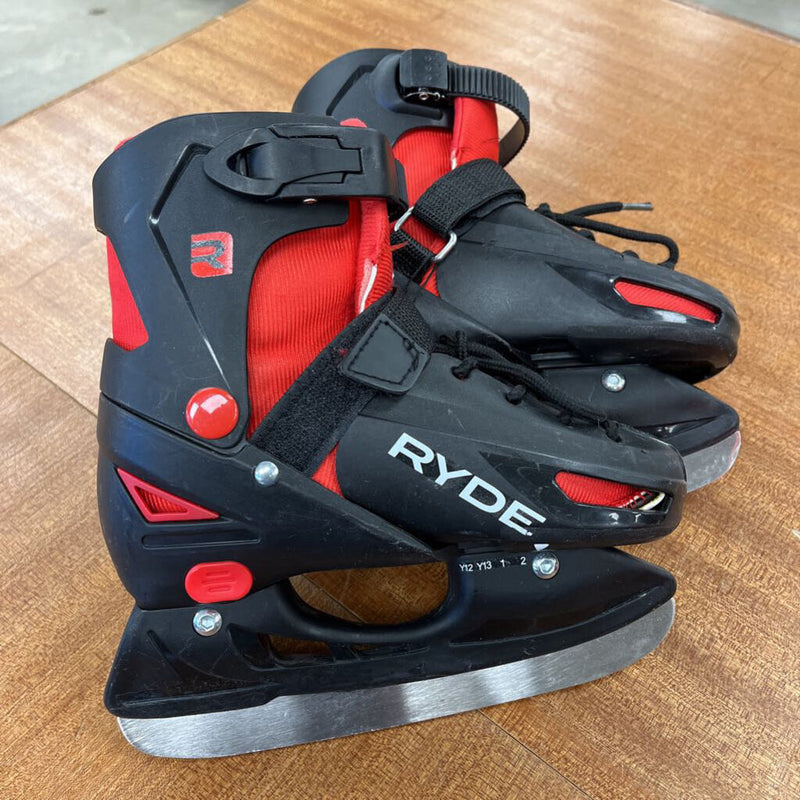 Ryde - Skates: Black/Red-children-12