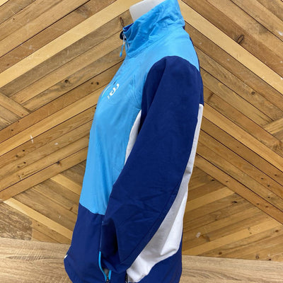 Daehlie - Women's Polartec Full-Zip Softshell Active Jacket - MSRP comp $180: Blue/White-women-XL