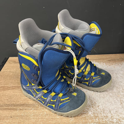 Burton - Moto Snowboard Boots - MSRP $230: Blue/Yellow/Grey-women-7