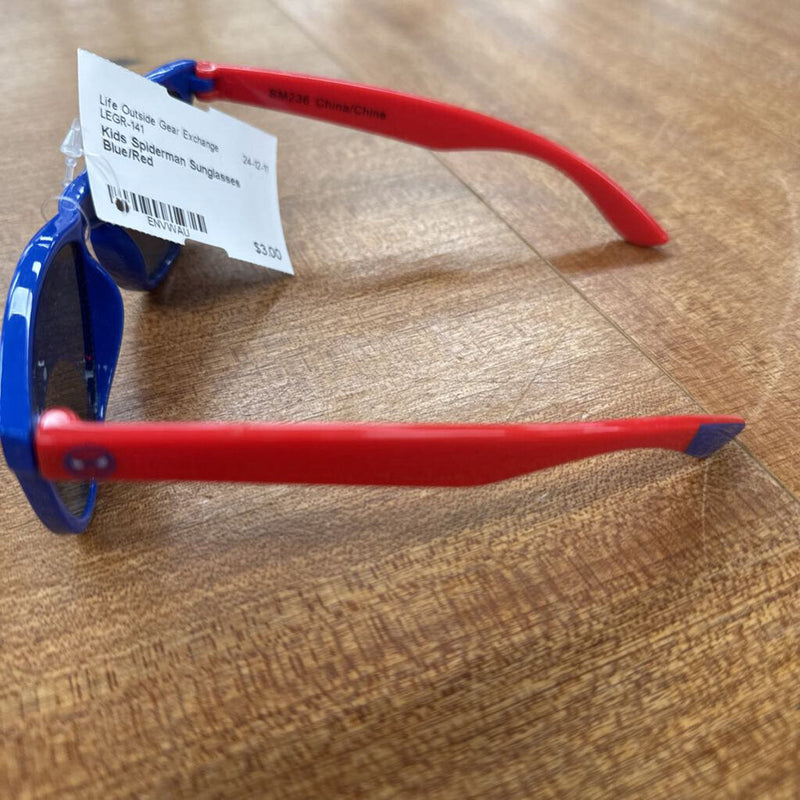 Kids Spiderman Sunglasses: Blue/Red-children-