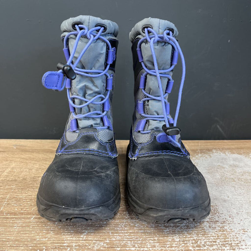 The North Face - Kids Winter Boots - MSRP $115: Purple/Grey/Black-children-1Y