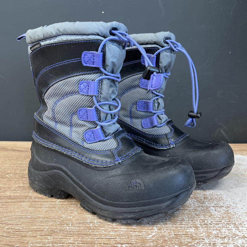 The North Face - Kids Winter Boots - MSRP $115: Purple/Grey/Black-children-1Y