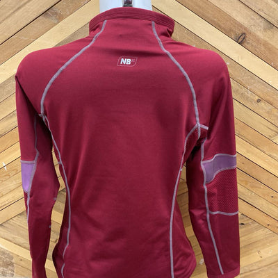 New Balance - Women's 1/4-Zip Baselayer Top - MSRP $: Red-women-SM