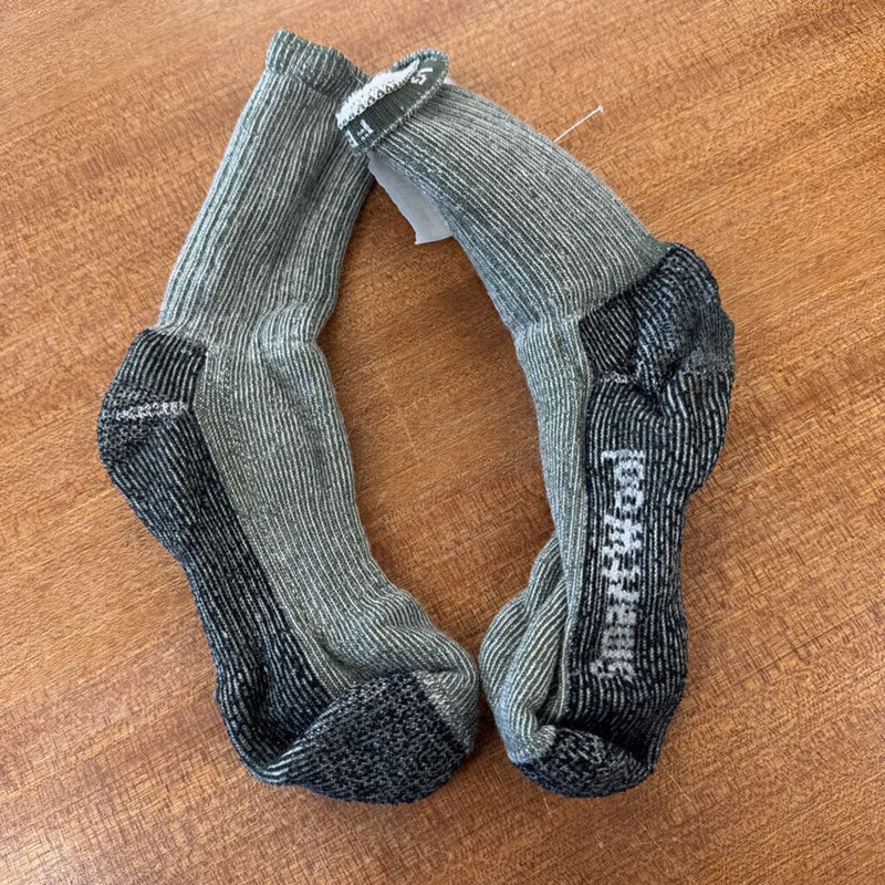 Smartwool Merino Wool Hiking Socks: Black and Grey-unisex-