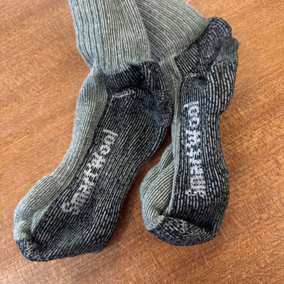 Smartwool Merino Wool Hiking Socks: Black and Grey-unisex-