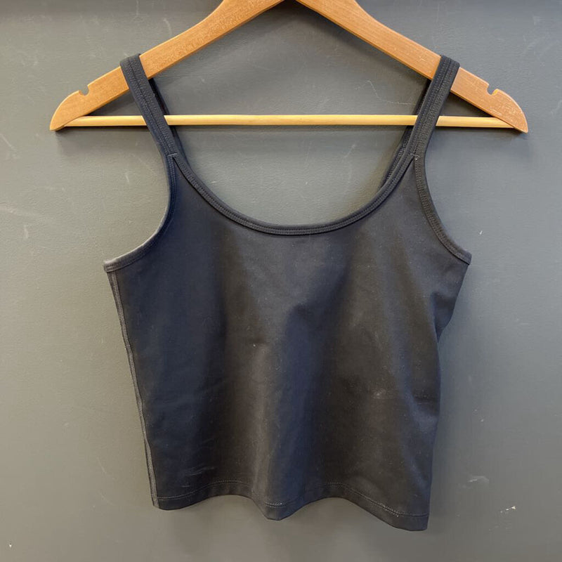 Girlfriend Collective - Cropped Tank - MSRP $72 : black-women-SM